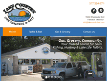 Tablet Screenshot of lakecountrybait.com